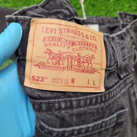 VTG 90s Levis 522 Jeans Womens 18 USA Made High Waisted Tapered - Picture 7 of 9